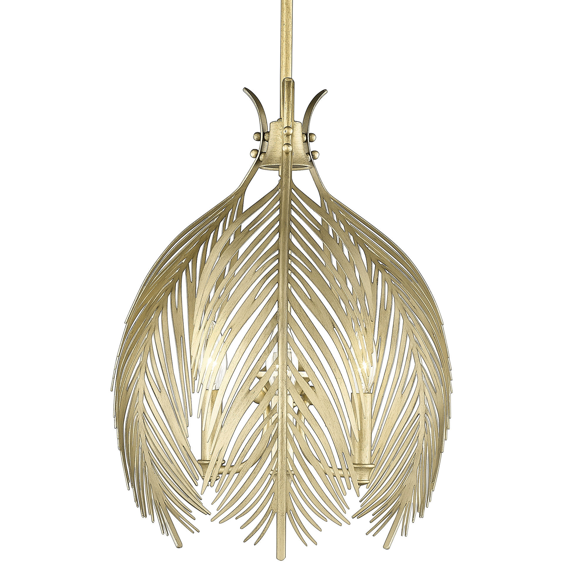 Farrah palm leaf ceiling fitting gold on sale